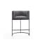Manhattan Comfort Cosmopolitan Counter Stool in Grey and Black (Set of 2) 2-CS008-GY - alternate 5